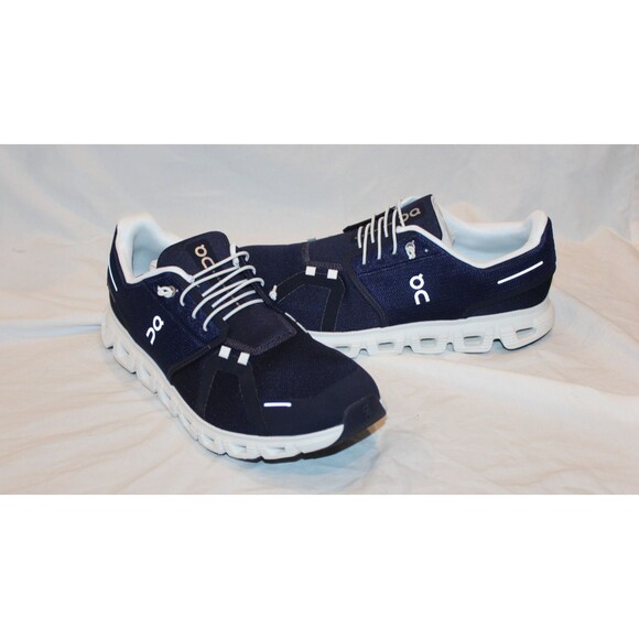 NIB ON CLOUD MEN\'S CLOUD 6 RUNNING ATHLETIC SNEAKERS MIDNIGHT WHITE SZ 13